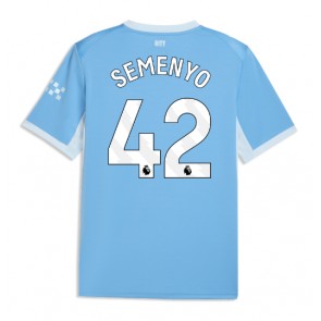 Manchester City Antoine Semenyo #42 Hjemmebanetrøje 2026-27 Kortærmet